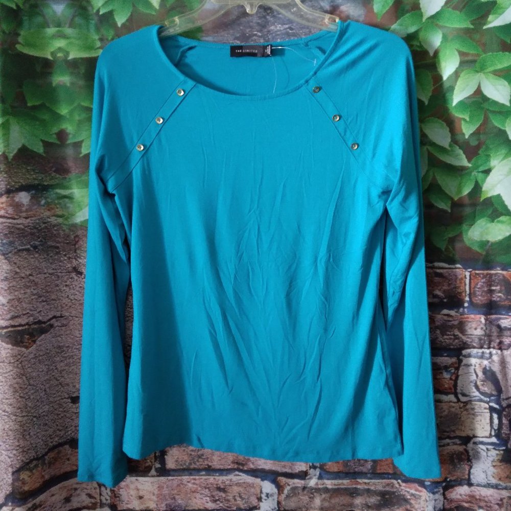 Jeweled Detail Long Sleeve Top